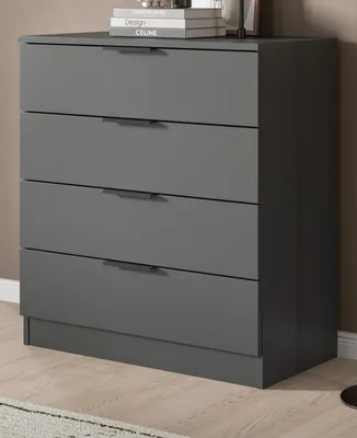 Produktbild von Kommode "Swan" in grau Schubladenkommode 74 x 80 cm