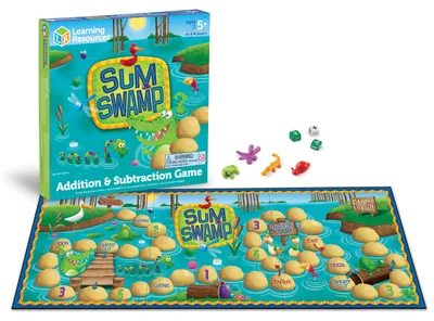 Image de Marais de l'addition et de la soustraction - Jeu de mathématiques pédagogiques