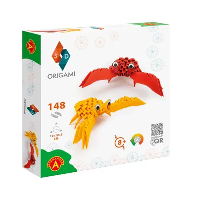 Zdjęcie produktu dla Alexander Toys ORIGAMI 3D – Crabs, Zestaw do origami dla dzieci, 8 lat(a), Papier, Wielobarwny, 148 szt.