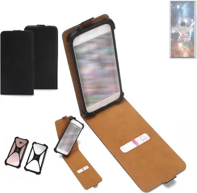 Produktbild von K-S-Trade Handyhülle Schutzhülle kompatibel mit ZTE Axon 50 Ultra Hülle Case Cover Flip Style Bumper schwarz 1x