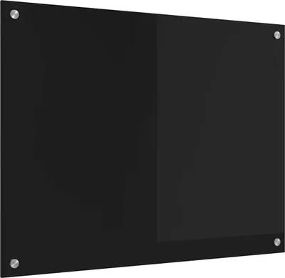 Zdjęcie produktu dla vidaXL Panel kuchenny czarny 80 x 60 cm Szkło hartowane
