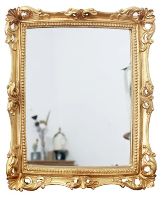 Image de Miroir décoratif de style vintage, idéal pour une ambiance funéraire, dimensions 27,9 x 24,1 cm, à fixer au mur ou à poser