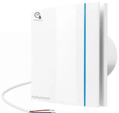 Productafbeelding van PolkaHome® Badkamerventilator 100mm met Vochtsensor en Timer – Badkamer Ventilator met Vochtsensor – Buisventilator & Toilet Ventilator