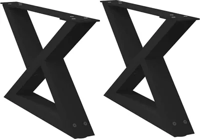 Obrázek produktu pro vidaXL Nohy konferenčního stolku 2 ks černé 50x(30-31,3) cm ocelové