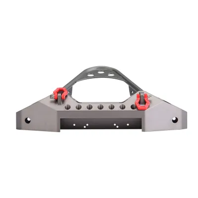 Zdjęcie produktu dla Zderzak przedni RC, metalowy zderzak przedni RC, zderzak przedni RC, zderzak przedni RC ze światłem LED, zderzak RC Crawler, zderzak RC metalowy