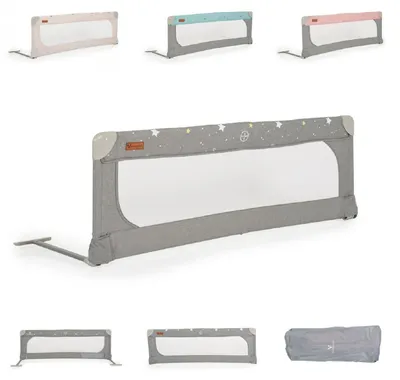 Produktbild von Cangaroo Bettschutzgitter Leinen 130 cm Bettgitter Rausfallschutz Front klappbar
