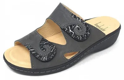 Produktbild von Belvida Pantolette Grau in Gr. 39