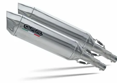 Obrázek produktu pro Dvojitý výfukový systém Furore-X Slip-On pro motocykly Yamaha TDM 850, vyrobený z nerezové oceli, s tlumičem hluku (dB-Killer) a adaptéry