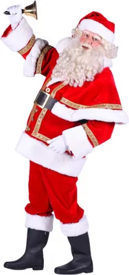 Produktbild von T2573-XL rot-weiß Herren Weihnachtsmann Kostüm Deluxe Gr.XL=56