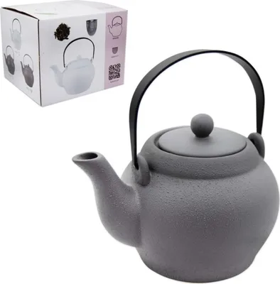 Obrázek produktu pro Konvice porcelán 900ml se sítkem GREY