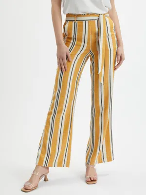 Produktbild von Orsay Orange gestreifte Leinenhose für Damen 355042242000__38