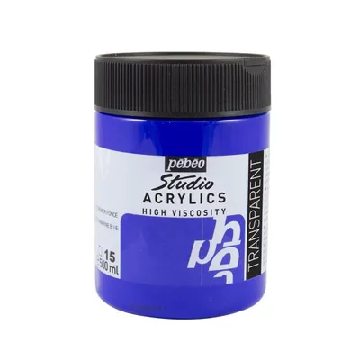Produktbild von Pebeo Studio Acrylics 500 ml, Phth. Blau
