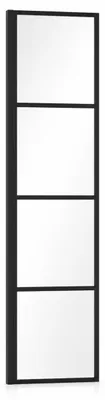Produktbild von Duschwand Essos 40 x 200cm Glas Duschabtrennung Schwarz - Walk-In Dusche Nano Duschtrennwand