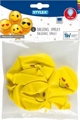 Produktbild von Stylex 14742, Spielzeugballon, Gelb, Rund, 6 Stück(e), Europa