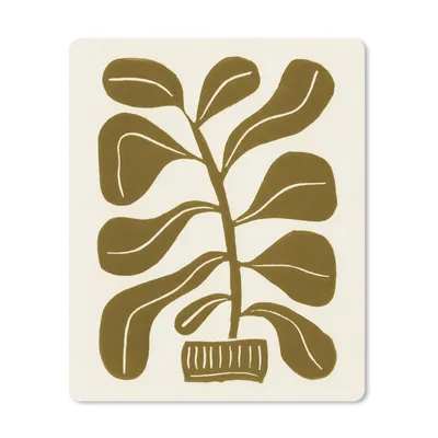 Produktbild von MuchoWow® Mauspad Mousepad Pflanze - Blume - Pastell - Blatt 19x23 cm - Mousepads - Maus Mat - Pad - Mausunterlage - Mauspads - Spielen