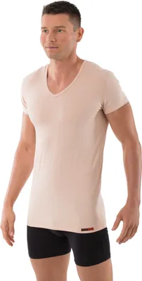 Produktbild von ALBERT KREUZ Hautfarbenes Unterhemd / Herrenunterhemd unsichtbar V-Ausschnitt, 09/3XL