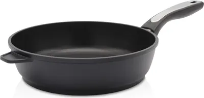 Produktbild von Karl Krüger 21624D Aluguss-Pfanne Delta - Bratpfanne mit hochwertiger Antihaft-Versiegelung und ergonomisch geformten Kunststoffgriff. tief, 24 cm