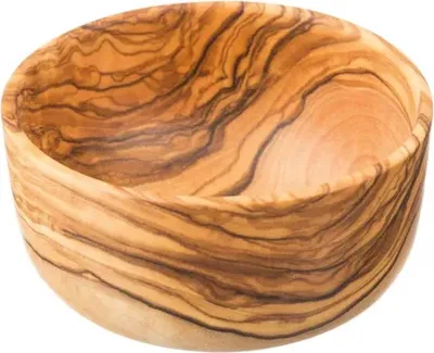 Produktbild von Rasierschale aus Olivenholz 9 cm zum Aufschäumen von Rasierseife