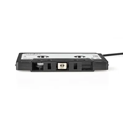 Obrázok produktu pre Nedis Car Audio Aux Cassette Adapter - 3,5 mm - Dĺžka kábla: 1,00 m - Čierna