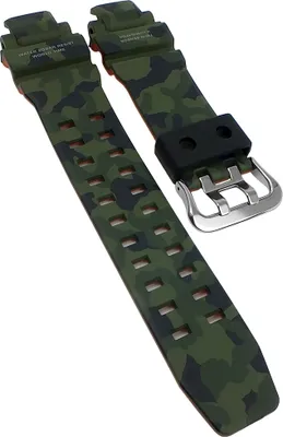 Produktbild von Casio G-Shock > Uhrenarmband grün Camouflage Resin > GA-1100SC-3A