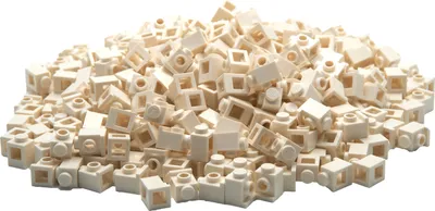Produktbild von LEGO® 1x1 Konverterstein Weiß modifiziert - 4070 NEU! Menge 100x