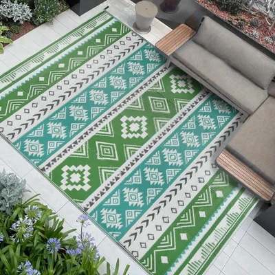 Immagine prodotto di Tappeto da esterno impermeabile, ideale per giardino, balcone e campeggio