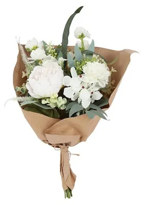 Produktbild von Countryfield Kunstblumenstrauß Monique weiß Dekoration 42x20x20cm