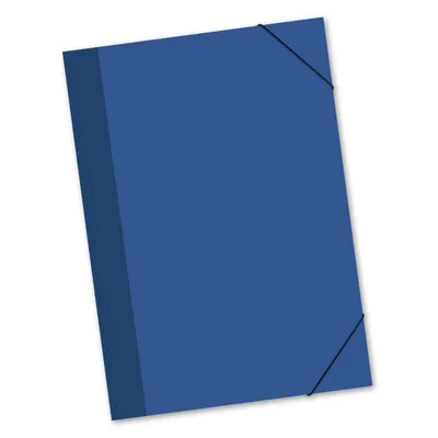 Produktbild von itenga Gummizugmappe Zeichenmappe A2 blau