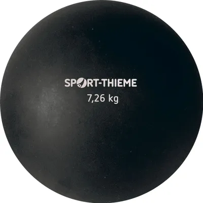 Produktbild von Sport-Thieme Trainings-Stoßkugel "Kunststoff", 7,26 kg, Schwarz, ø 150 mm