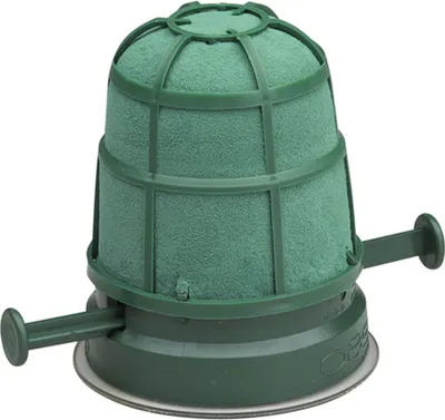 Produktbild von Steckschaum mit Halterung Auto Mini H10cm Ø7cm für Hochzeitsdeko, Saugnapf, Autogesteck