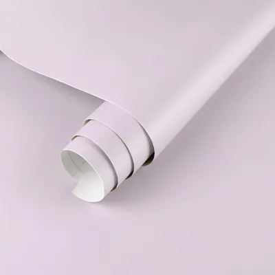 Imagen del producto de Papel tapiz adhesivo para paredes, revestimiento de vinilo, 40 cm x 7 m, color violeta claro