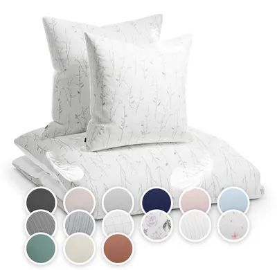 Produktbild von sleepwise Bettwäsche 240x220 Sommer Bettwäsche 3tlg- , Traumhaft Weich, Atmungsaktiv, Bügelfrei & Knitterfrei - Bettbezug Set aus weicher Mikrofaser mit 65x65cm Kissenbezüge, Floral