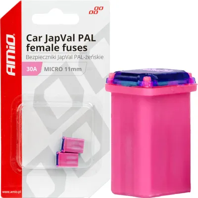 Obrázek produktu pro JAPVAL PAL pojistky do auta 30A, 2 kusy, AMIO-03460, samice