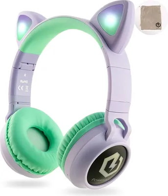 Produktbild von LED Katzenohren, 85dB Sichere Lautstärke, Bluetooth 5.3, Micro SD/TF, HD Stereo, Kabellose und Kabel, Kinder Kopfhörer mit Mikrofon für Handy, Tablets