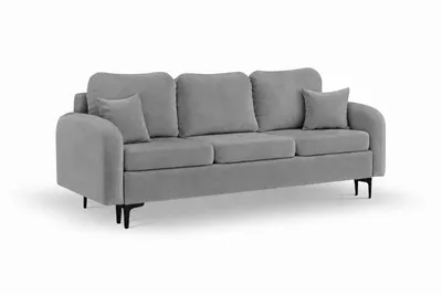 Produktbild von ANMIL Sofa VENTO 228 x 96 x 94 cm mit Schlaffunktion 3-Sitzer Schlafsofa in Hellgrau Magic Velvet