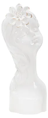 Productafbeelding van Vaas Mauro Ferretti Young Lady, 10,5x10x24,7 cm, witgoudkleurig