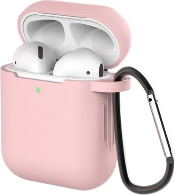 Produktbild von Fall Fall Abdeckung für Airpods 2 / 1 + Schlüsselanhänger Rosa