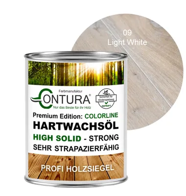Produktbild von Contura 750ml. FARBIGES Hartwachsöl Colorline Premium Hartwachs - 09 Light White