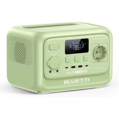 Produktbild von Elite 30 V2 Tragbare Powerstation, 288 Wh LFP Batterie, 600W AC Ausgang, Solargenerator für Camping, Stromausfälle,Vans (Wiesengrün)