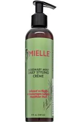 Image de Crème coiffante quotidienne multivitaminée au romarin et à la menthe Mielle Organics