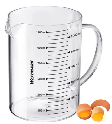 Zdjęcie produktu dla Szklany dzbanek z miarką Westmark, 1,1 l, zamknięty uchwyt, 30672260