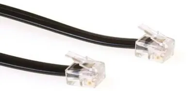 Image de ACT Câble RJ12 - RJ12, noir 3,0 m, 3 m, RJ12, RJ12, noir, mâle, mâle