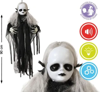 Obrázek produktu pro Halloweenská dekorace 90 cm bílá