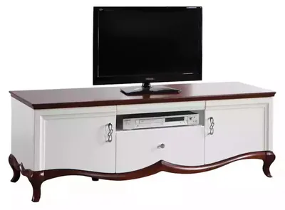 Produktbild von rtv Lowboard tv Ständer Sideboard Holz Luxus weiß Wohnzimmer Schrank
