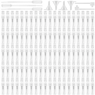 Zdjęcie produktu dla Atomizer do perfum, 110 sztuk, pojemność 2 ml, wielokrotnego napełniania, mini butelka z atomizerem