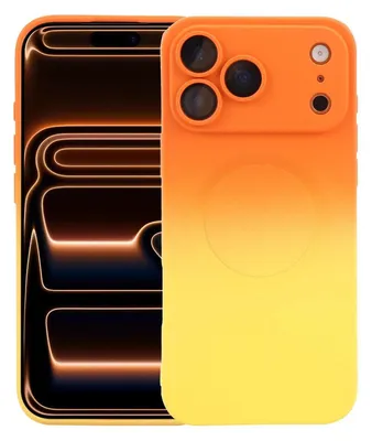 Image de Housse silicone MagSafe pour Apple iPhone 17 Pro Max avec dégradé de couleurs & protection de la lentille Housse de téléphone portable