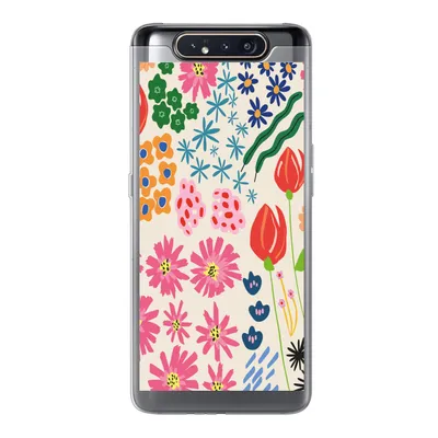 Produktbild von MuchoWow® Handyhülle Schutzhülle Hülle für Samsung Galaxy A80 Blumen - Gestaltung - Tulpe Silikon Softcase Handy Hülle - Schutzdeckel
