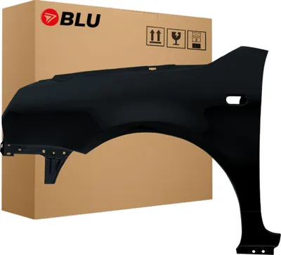 Zdjęcie produktu dla BLU Błotnik pasujący do VW Volkswagen Lupo LC9Z Lewy Czarny BlackMagic | 1998-2005 | Przedni Przód | Lakierowany | Gotowy do montażu  | Stal