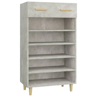 Immagine prodotto di vidaXL Scarpiera grigio cemento 60x35x105 cm materiale a base di legno