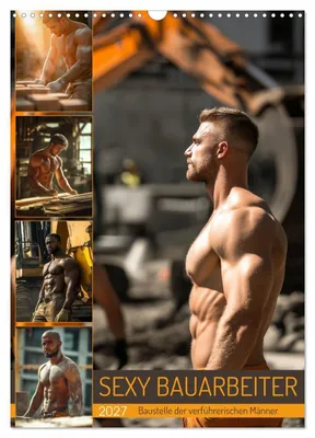 Produktbild von SEXY BAUARBEITER - Baustelle der verführerischen Männer (Wandkalender 2027 DIN A3 hoch), CALVENDO Monatskalender